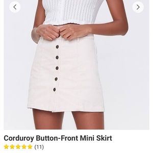 Corduroy skirt